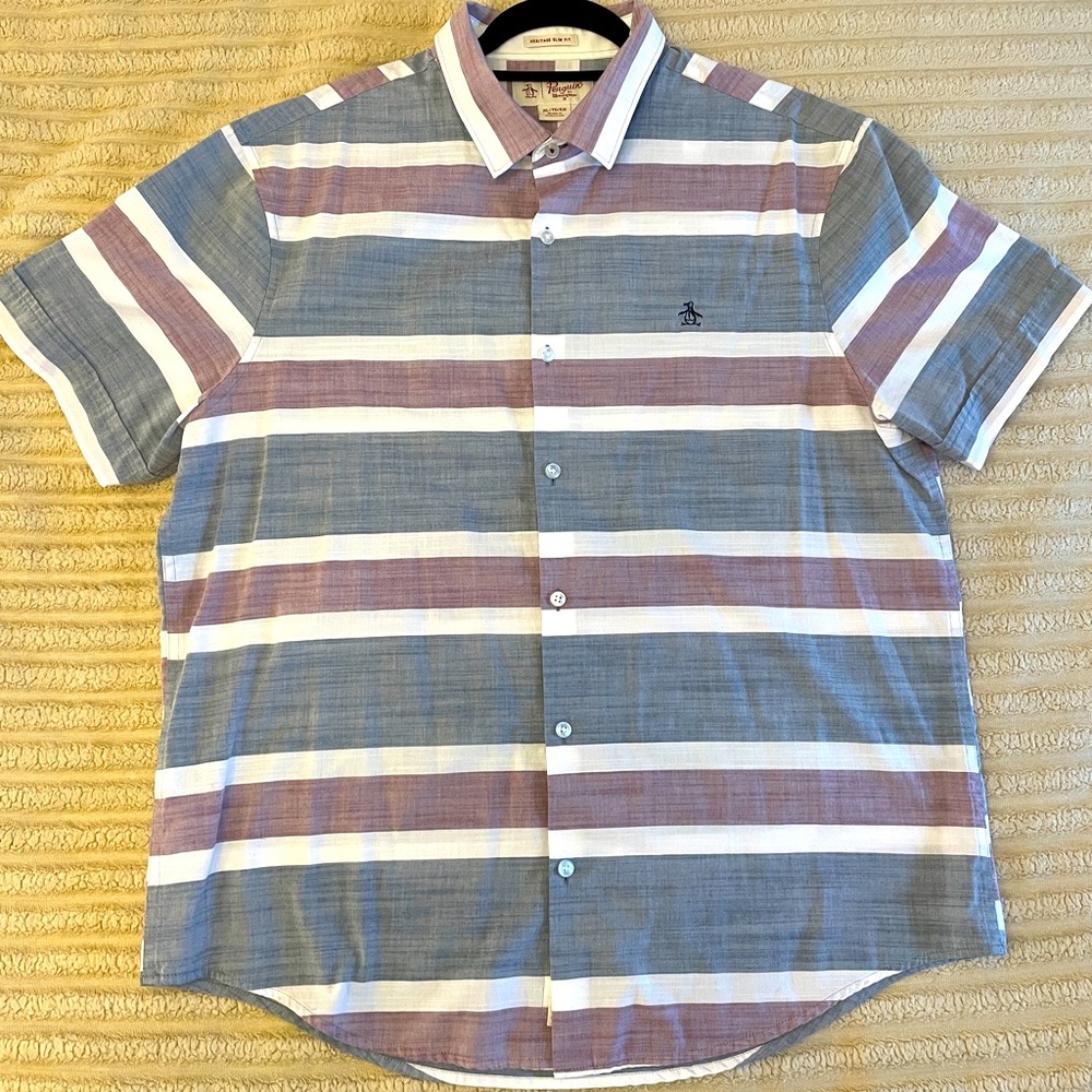 Original Penguin Men’s XL short sleeve button up shit